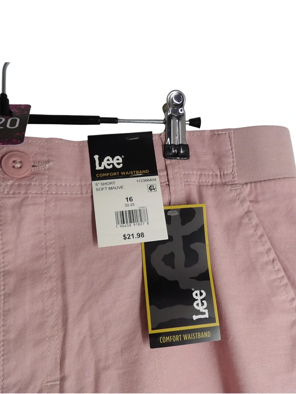 Lee Women's Light Pink Cargo Shorts
